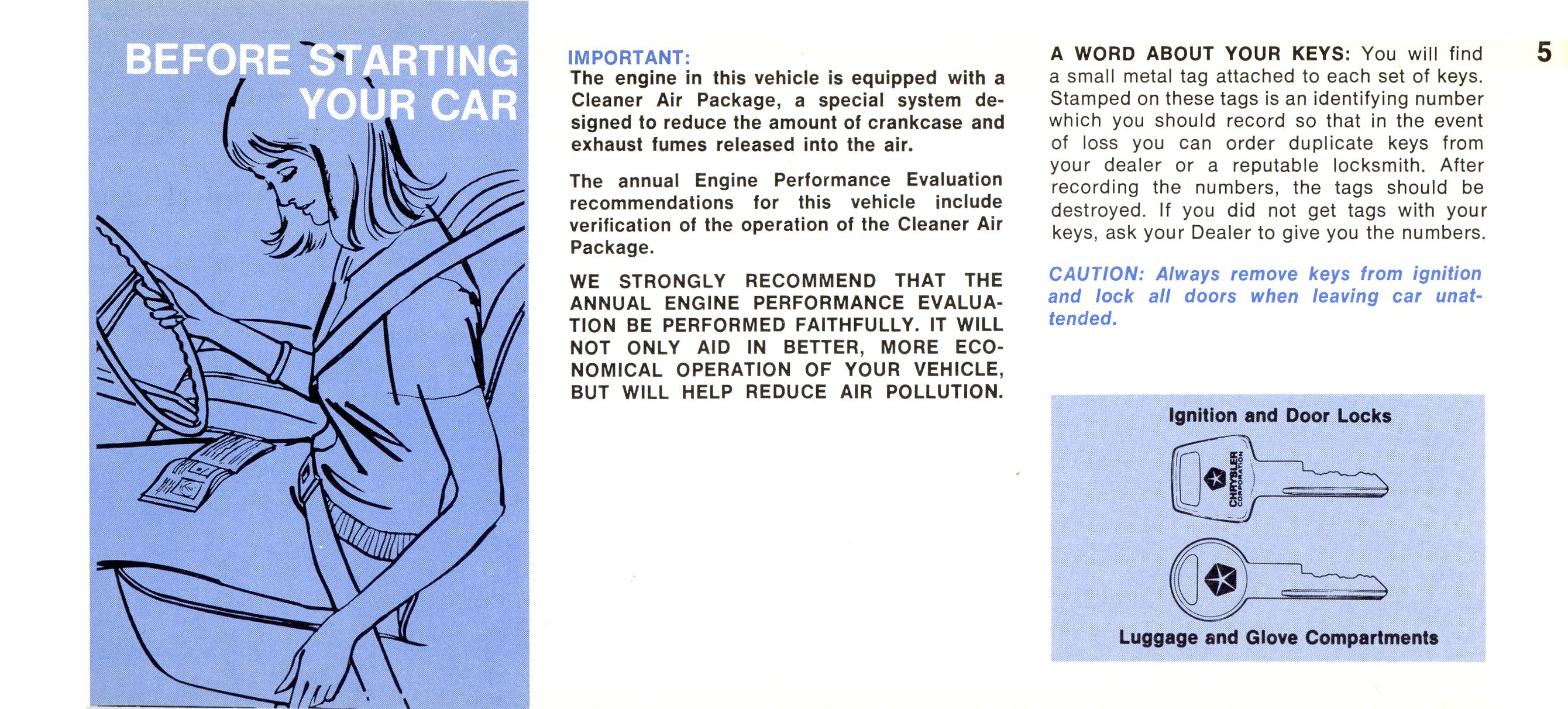 1968 Chrysler Imperial Owners Manual Page 45